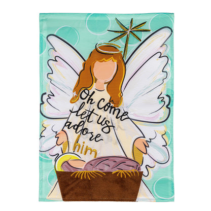 Oh Come Let Us Adore Him Applique Garden Flag - Tampa Home & Garden Store