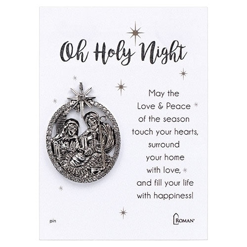 Oh Holy Night - Nativity Pin - Tampa Home & Garden Store