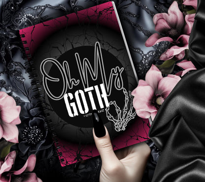 Oh My Goth Skeleton Hand Reusable Sticker Book, Perfect Gift to Personalize,  Sticker Organizer Album - Tampa Home & Garden Store