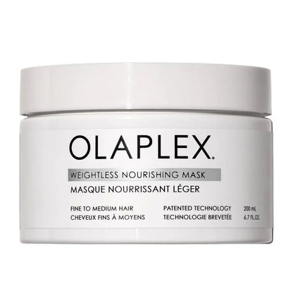 Olaplex Weightless Nourishing Mask white jar 200 mL for hair care on Tampa Home & Garden Store