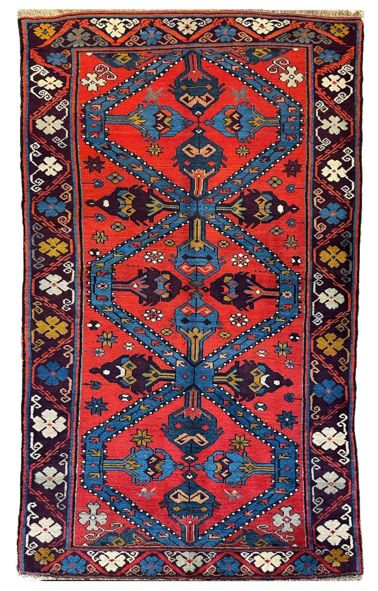 Old Derbent Dagestan Rug 4’ x 7’ - Tampa Home & Garden Store