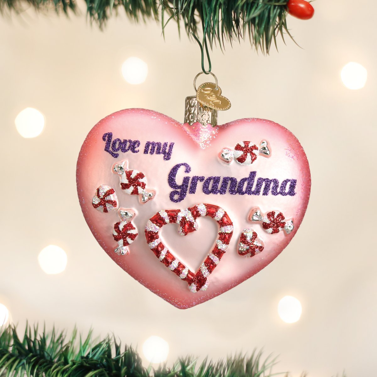 Old World Christmas Grandma Heart - Tampa Home & Garden Store