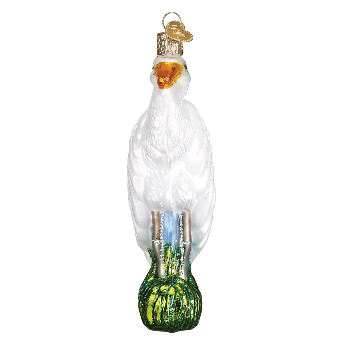 Old World Christmas Great Egret - Tampa Home & Garden Store