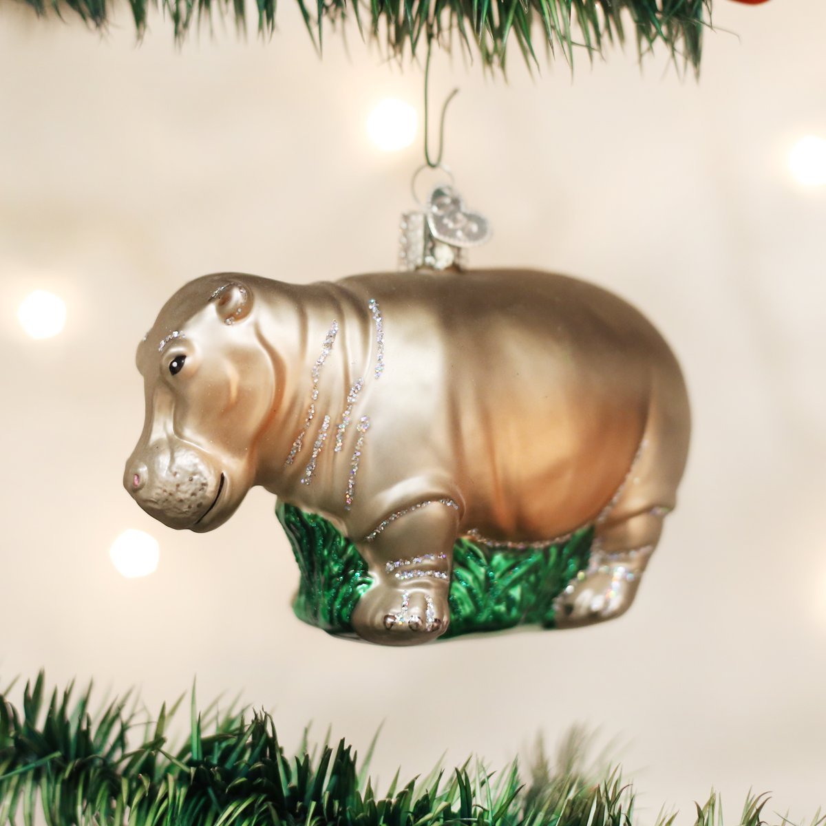 Old World Christmas Hippopotamus - Tampa Home & Garden Store