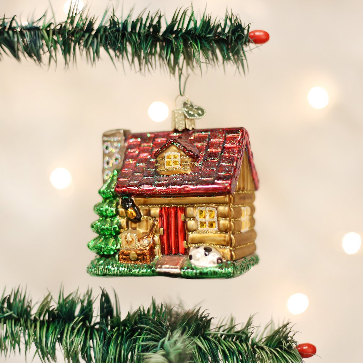 Old World Christmas Lake Cabin Ornament - Tampa Home & Garden Store