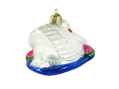 Old World Christmas Monet's Swan Ornament - Tampa Home & Garden Store