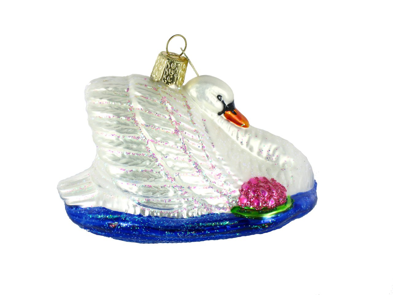 Old World Christmas Monet's Swan Ornament - Tampa Home & Garden Store