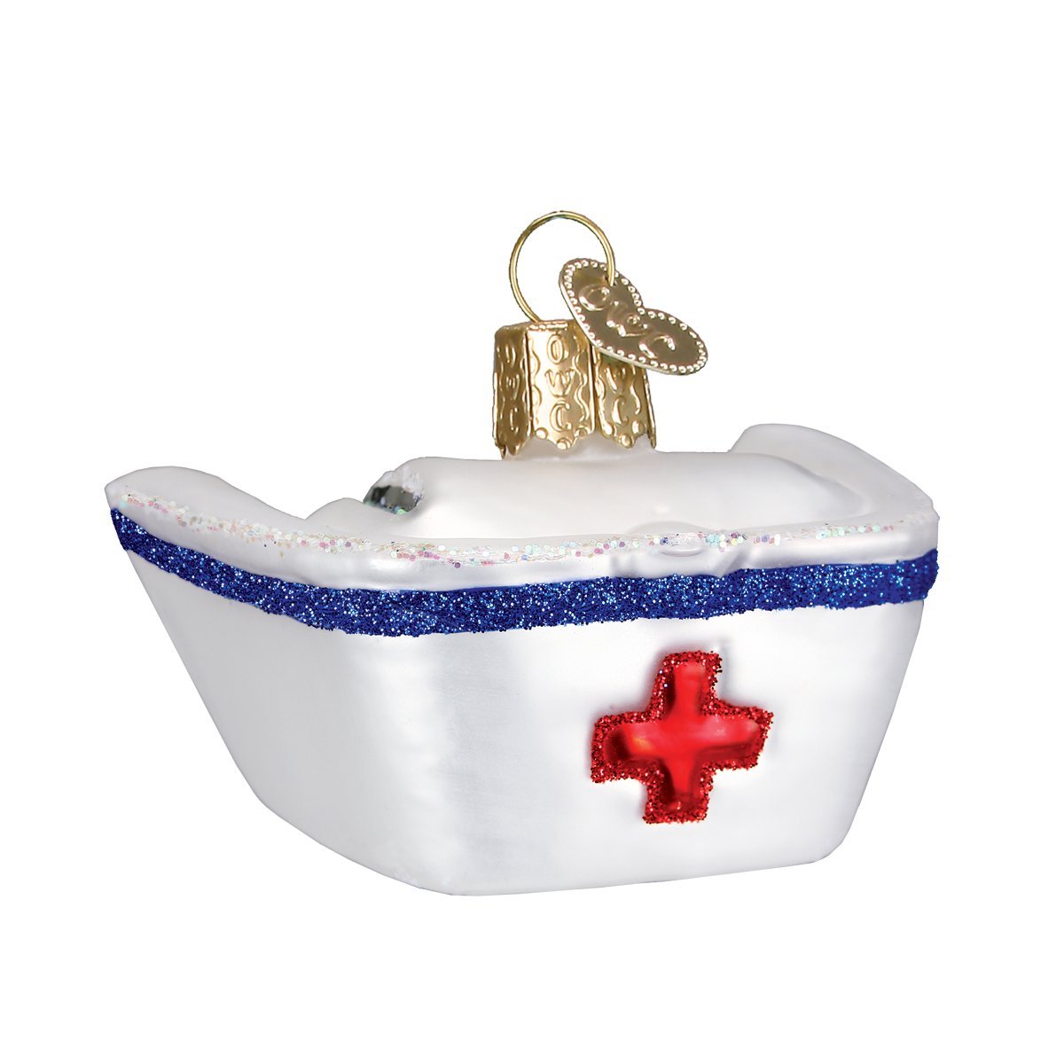 Old World Christmas Nurse's Cap Glass Blown Ornament - Tampa Home & Garden Store