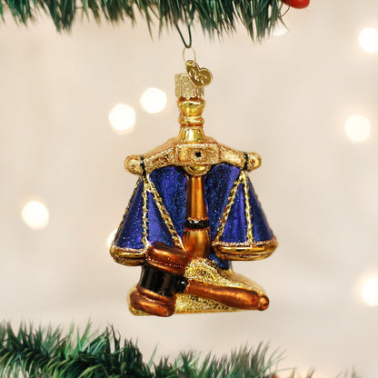 Old World Christmas Scales Of Justice - Tampa Home & Garden Store