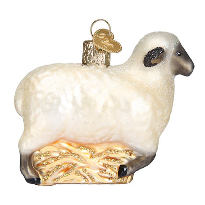 Old World Christmas Sheep Glass Ornament - Tampa Home & Garden Store
