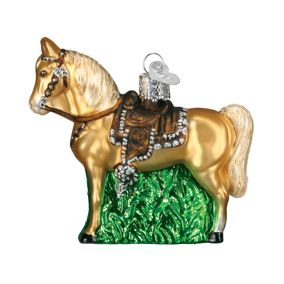 Old World Christmas Western Horse Glass Blown Ornament - Tampa Home & Garden Store