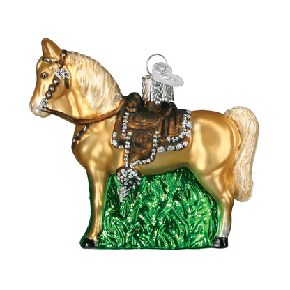 Old World Christmas Western Horse Glass Blown Ornament - Tampa Home & Garden Store