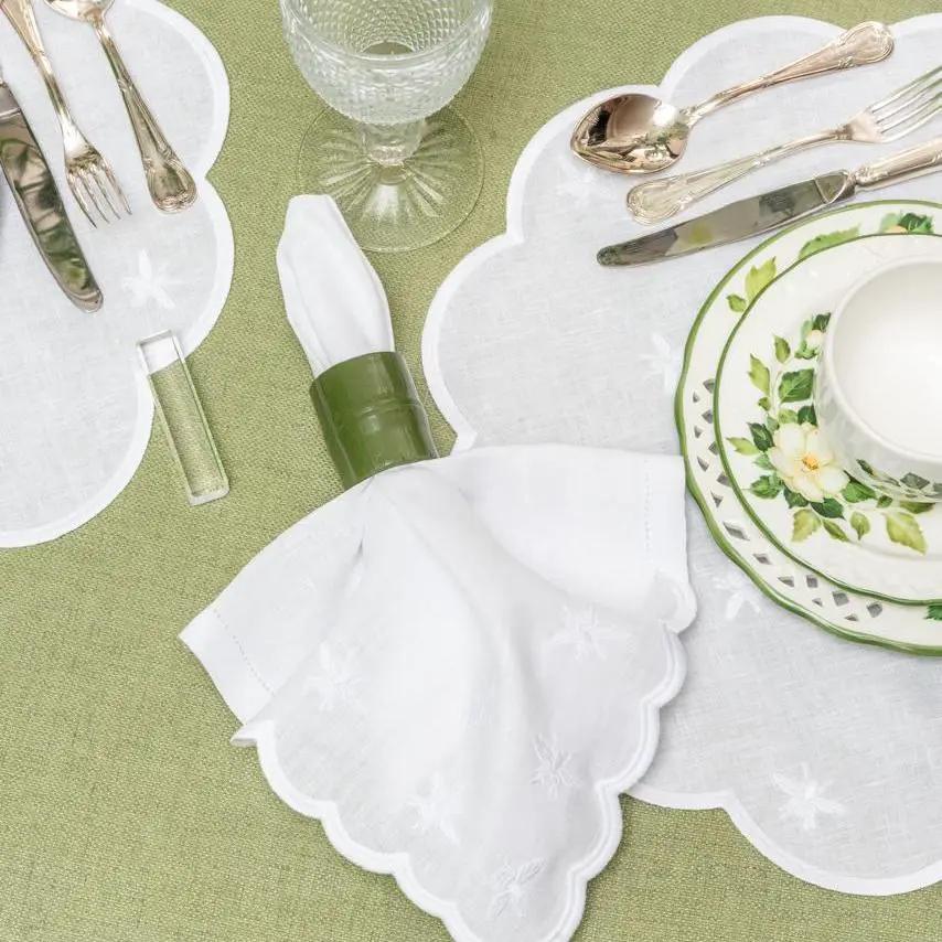 Brazilian Bamboo Napkin Ring green by Talah Home for table settings on Tampa Home & Garden Store