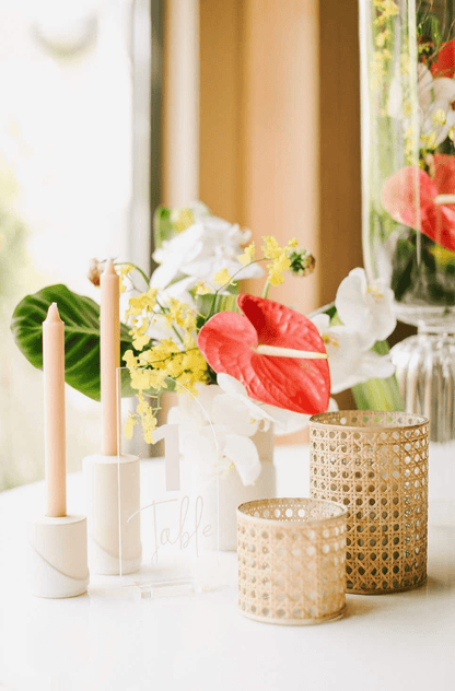 Oliver Cane Votive Candle Holder - Tampa Home & Garden Store