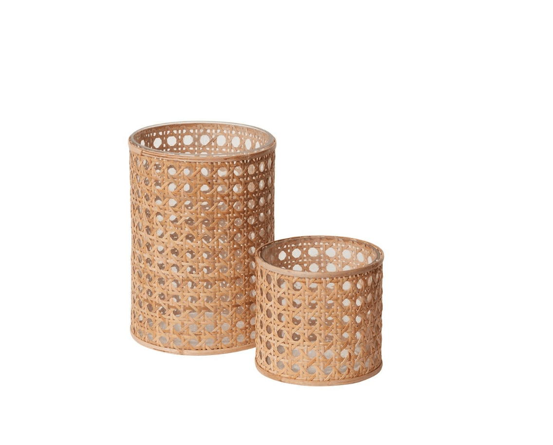Oliver Cane Votive Candle Holder - Tampa Home & Garden Store