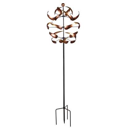 Ombre Copper Swirl Wind Spinner 83"H - Tampa Home & Garden Store
