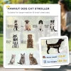 One-Click Foldable Stroller for Large Medium Small Dogs, Pet, Cats with Storage - Tampa Home & Garden Store