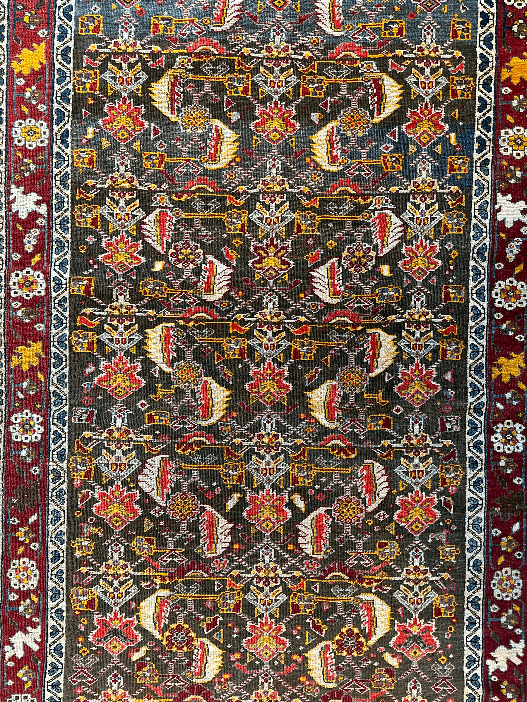 One of a Kind Persian Kashkuli Runner - 3’2" X 6’8" - Tampa Home & Garden Store