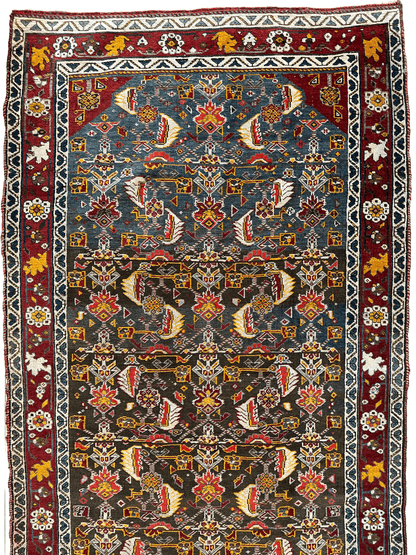One of a Kind Persian Kashkuli Runner - 3’2" X 6’8" - Tampa Home & Garden Store