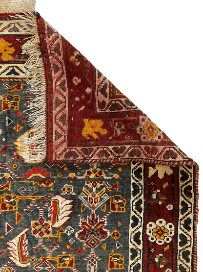 One of a Kind Persian Kashkuli Runner - 3’2" X 6’8" - Tampa Home & Garden Store