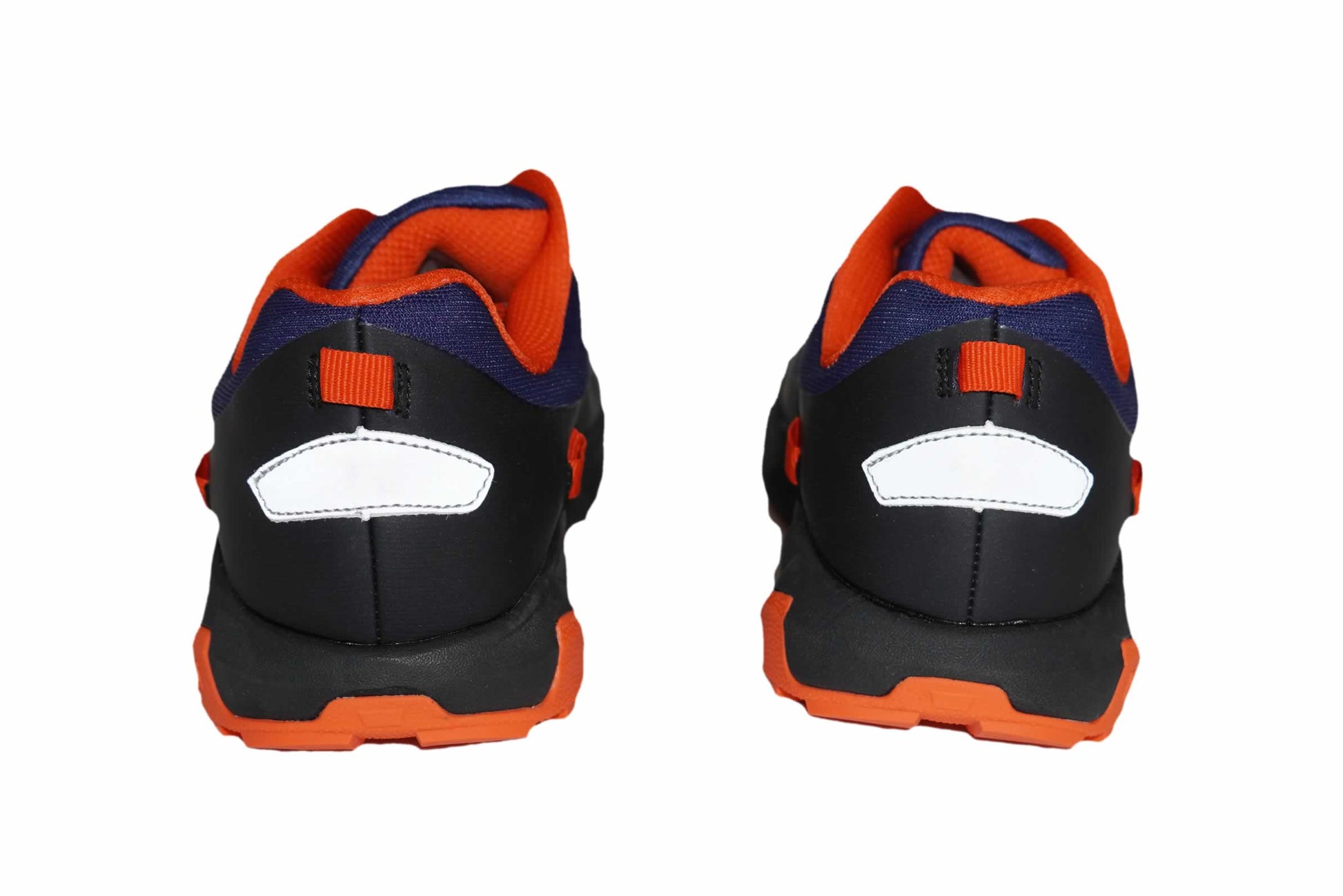 PCT Trail Shoes by River Country Gear blue and orange pair with black heels and orange soles on Tampa Home & Garden Store