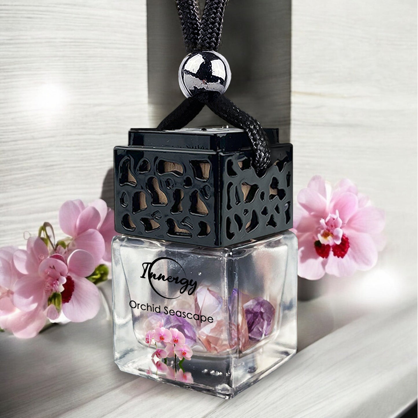 Orchid Seascape Crystal-Enhanced Oil Diffuser, Car Air Freshener, 8ml - Tampa Home & Garden Store