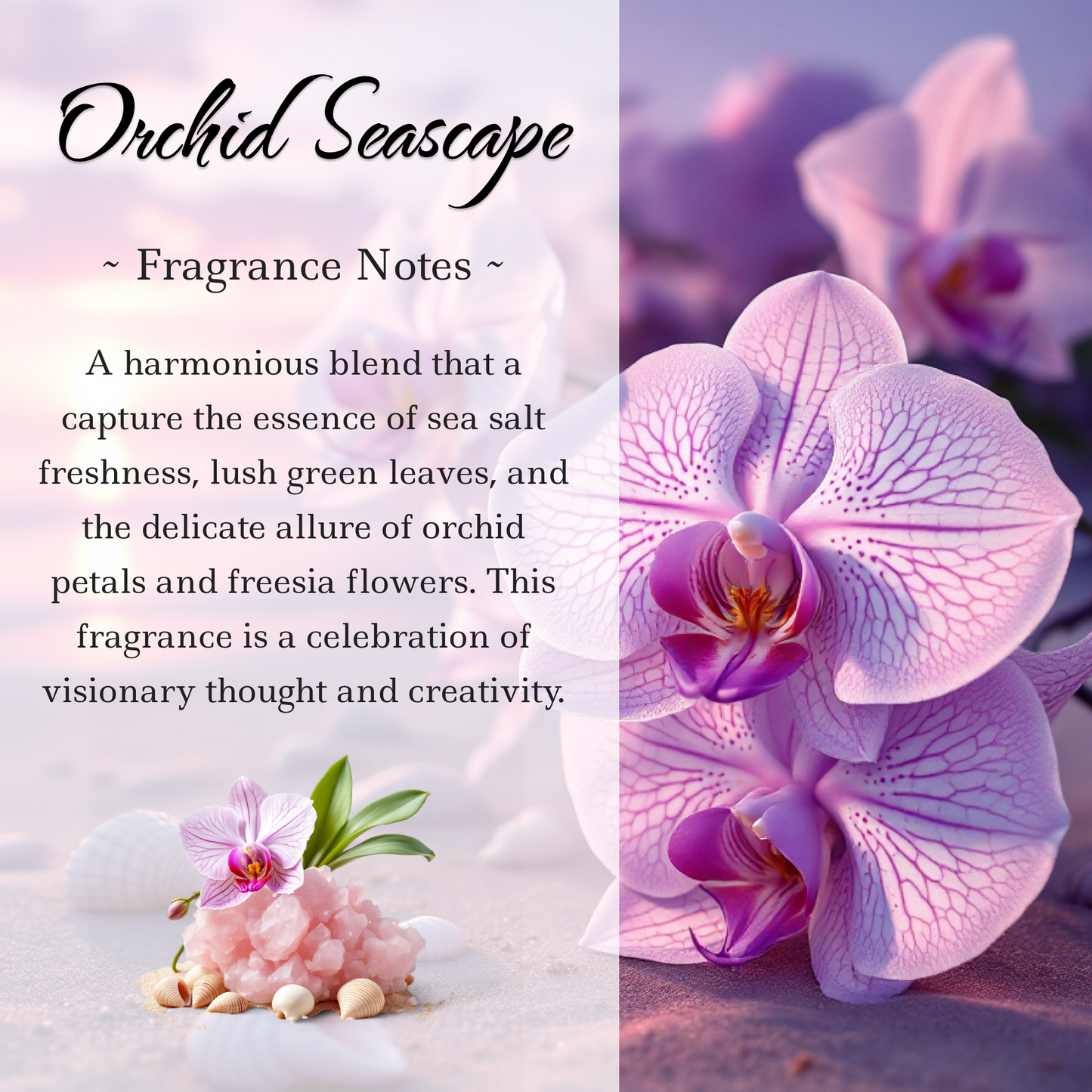 Orchid Seascape Crystal-Enhanced Oil Diffuser, Car Air Freshener, 8ml - Tampa Home & Garden Store