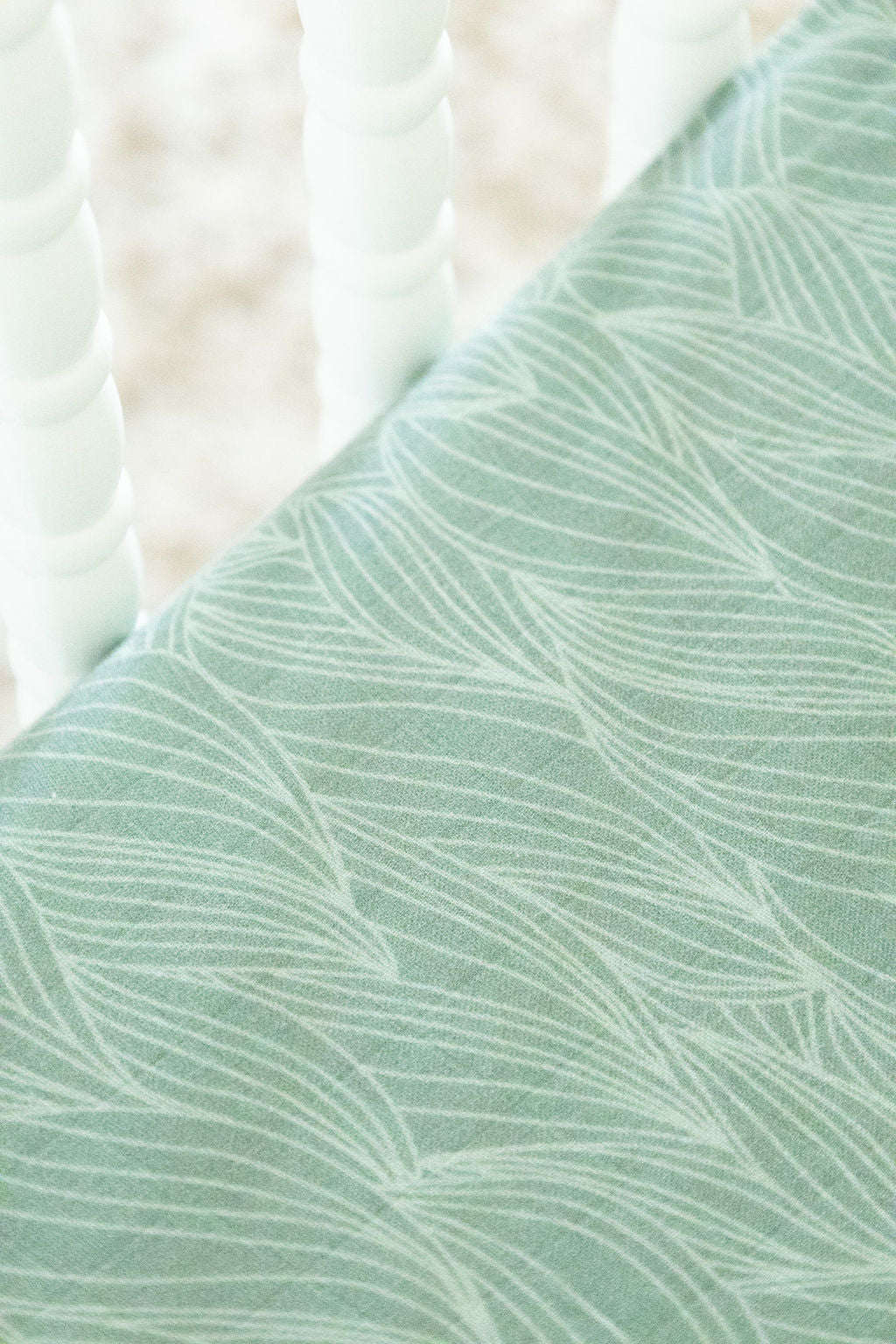 Organic Bamboo Blend Crib Sheet in Beanstalk - Tampa Home & Garden Store