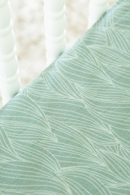 Organic Bamboo Blend Crib Sheet in Beanstalk - Tampa Home & Garden Store