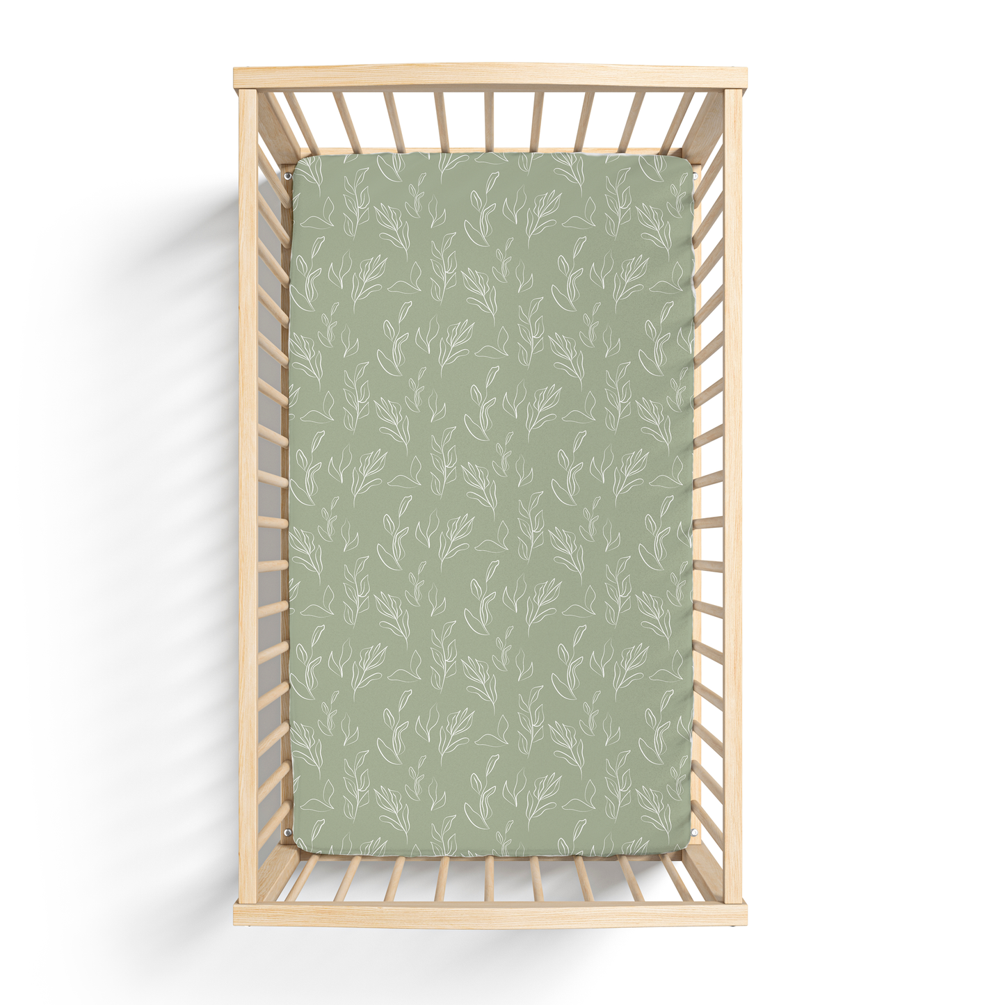 Organic Bamboo Cotton Blend Crib Sheet in Natural Oasis Willow - Tampa Home & Garden Store