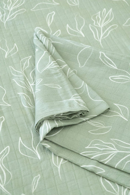 Organic Bamboo Cotton Blend Crib Sheet in Natural Oasis Willow - Tampa Home & Garden Store
