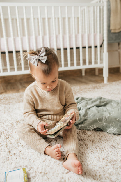 Organic Bamboo Cotton Muslin Swaddle Blanket in Natural Oasis Willow - Tampa Home & Garden Store