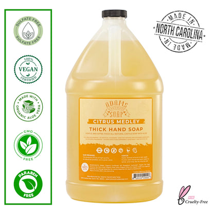 Organic Citrus Castile Soap – Thick, Concentrated & Eco-Friendly | Made in USA | Vegan, Non-Toxic, Multi-Purpose Hand Soap with Aloe & Essential Oils - Tampa Home & Garden Store