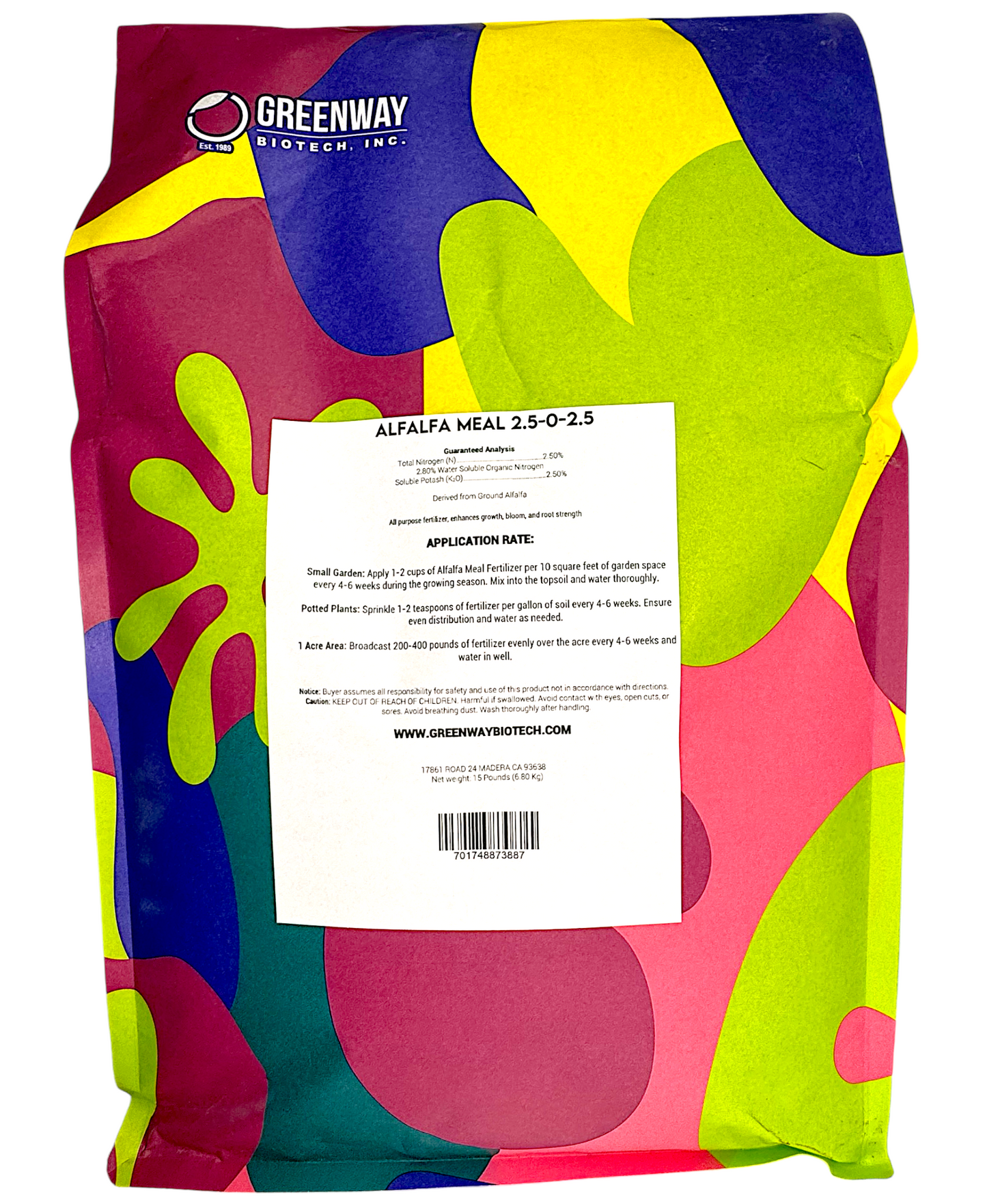 Alfalfa Fertilizer 2.50-0-2.50 | Organic Alfalfa Meal