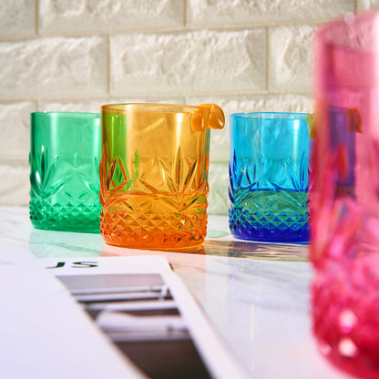Onix Unbreakable Acrylic Lowball Glasses Set of 4
