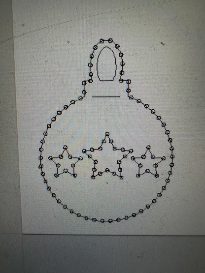 Ornament with Stars - Tampa Home & Garden Store