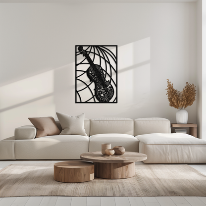 Ornamental Violin Metal Wall Art - Musical Instrument Decor- KAF259 - Tampa Home & Garden Store