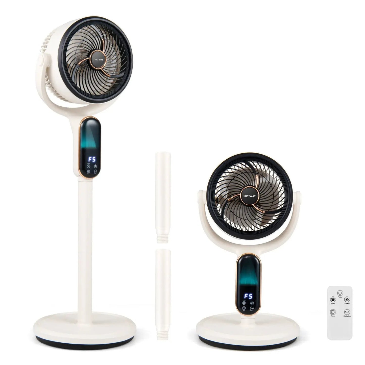 Oscillating Pedestal Fan With Remote and 8 Speeds