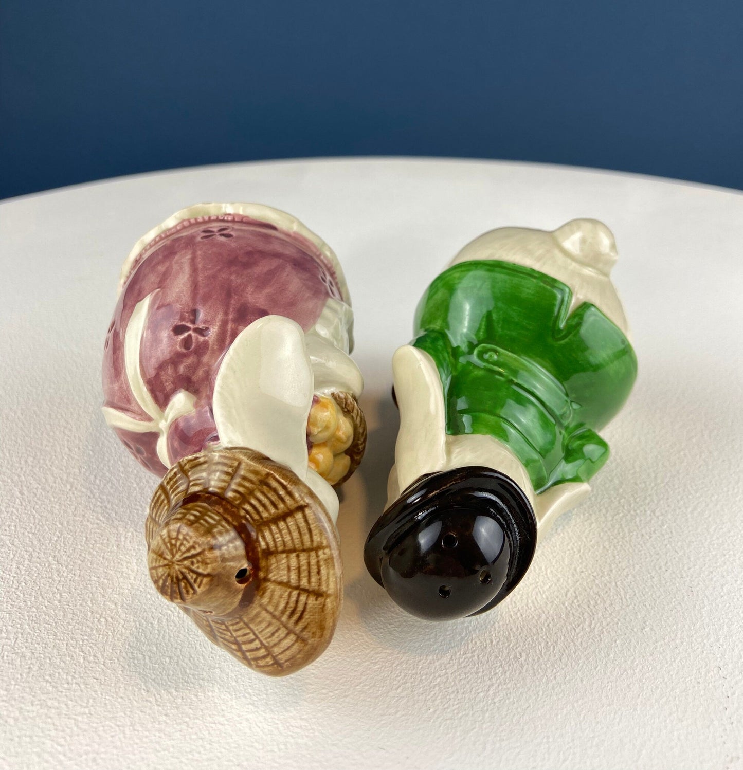 Otagiri Bunny Salt & Pepper Shakers. Well Dressed Male/Female Rabbits. Hand Painted Porcelain Couple. Pair of Rabbits for Easter, Everyday. - Tampa Home & Garden Store