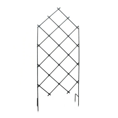 Outdoor 7-FT. Tall Wrought Iron Lattice Garden Trellis - Tampa Home & Garden Store