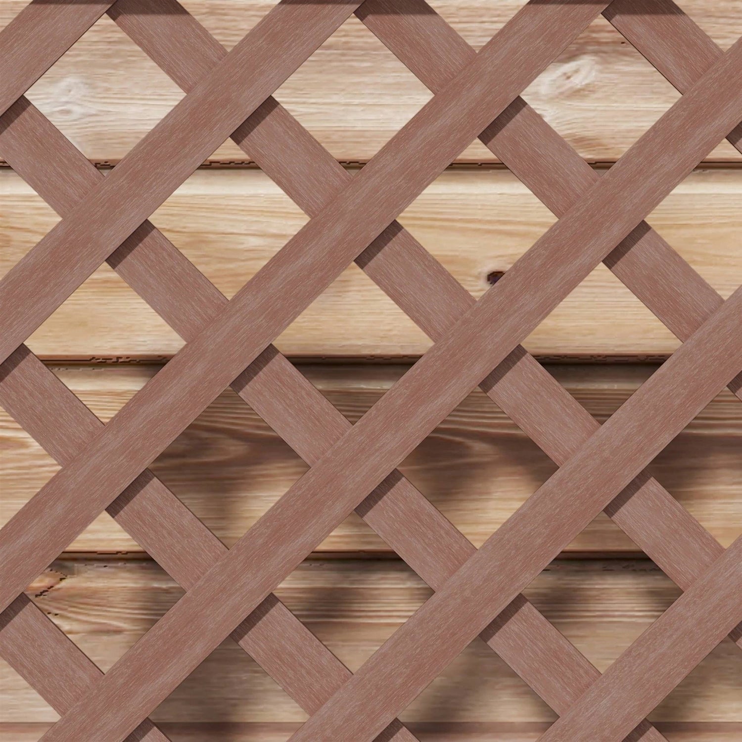 Outdoor Brown Wooden Raised Garden Bed Planter Box with Lattice Trellis - Tampa Home & Garden Store