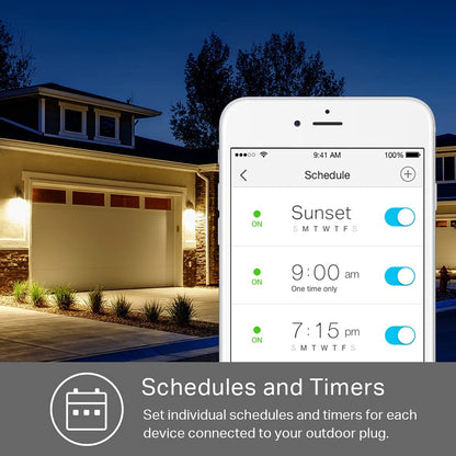 Outdoor Dimmable Smart Plug Single Socket, Smart Home Wi-Fi Outlet Timer - Tampa soil911.com
