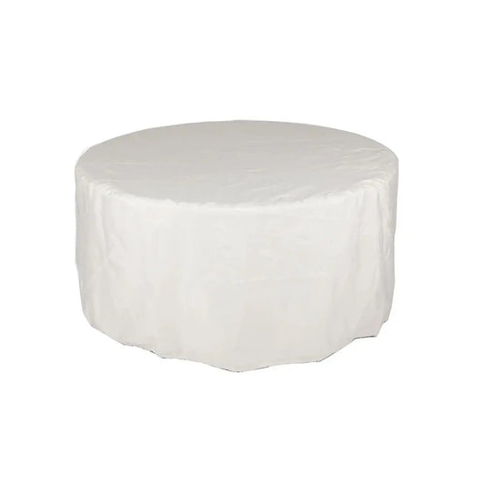 Outdoor nylon fire pit cover for Fire Sense round gas pits, khaki color protective outdoor cover on Tampa Home & Garden Store