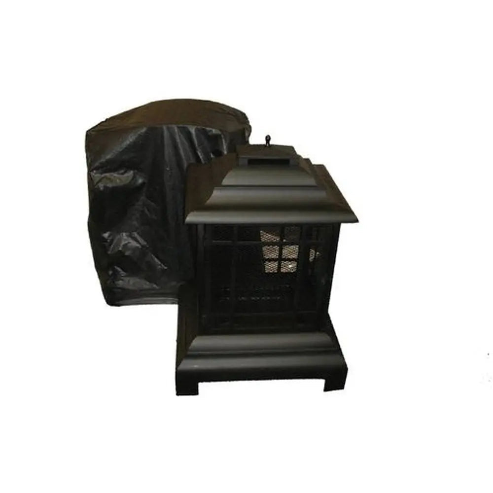 Outdoor Vinyl Cover for Wood-Burning Patio Fireplaces, black vinyl, Fire Sense/Balkene Home on Tampa Home & Garden Store
