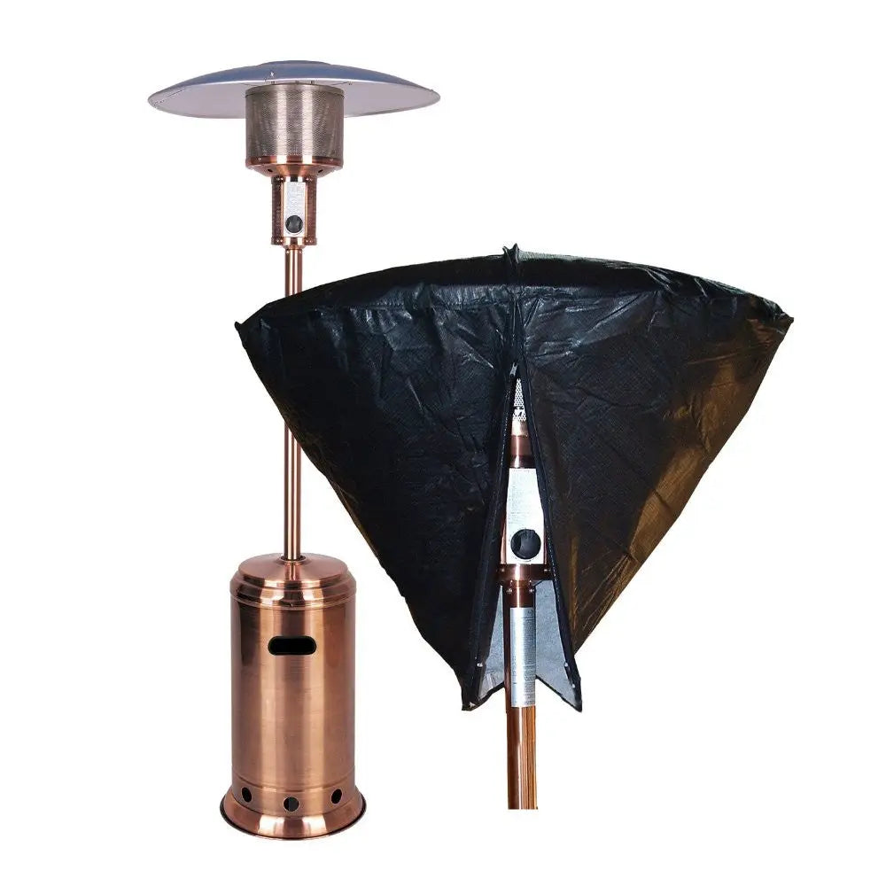 Vinyl head cover for Fire Sense LPG patio heater with 32 inch reflector, black on Tampa Home & Garden Store