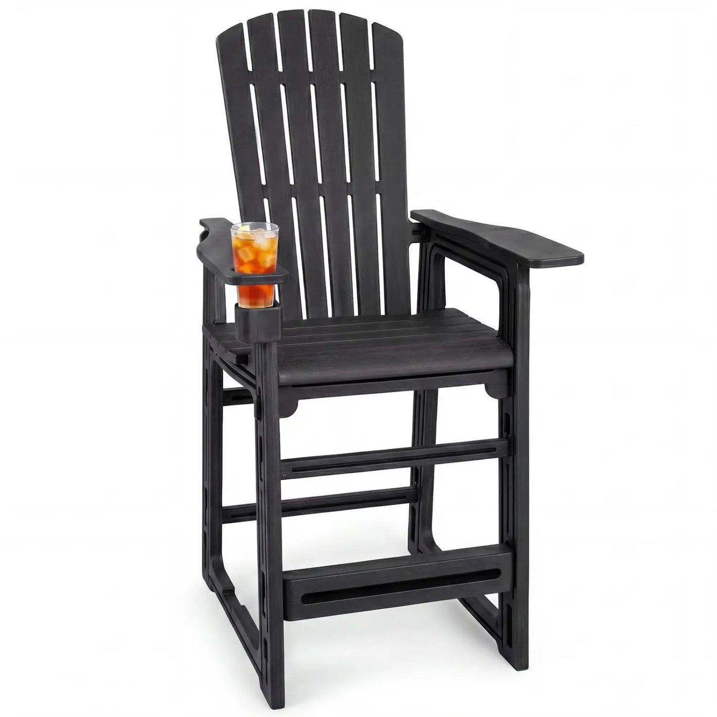 Outdoor Bar Stool 29 Inch Height With Backrest
