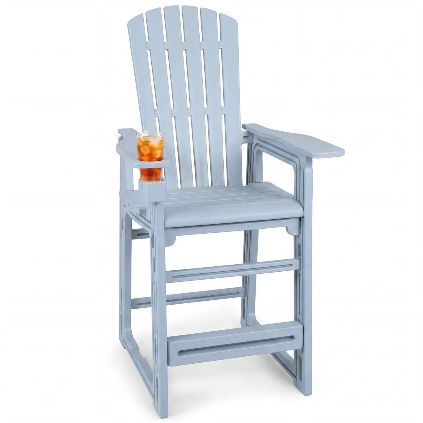 Outdoor Bar Stool 29 Inch Height With Backrest