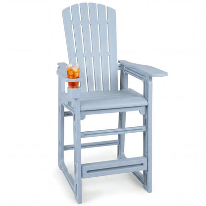 Outdoor Bar Stool 29 Inch Height With Backrest