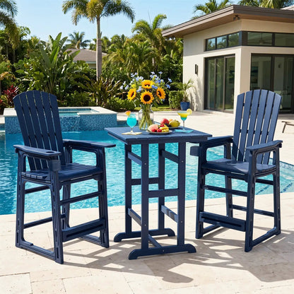 Outdoor Bar Stool 29 Inch Height With Backrest