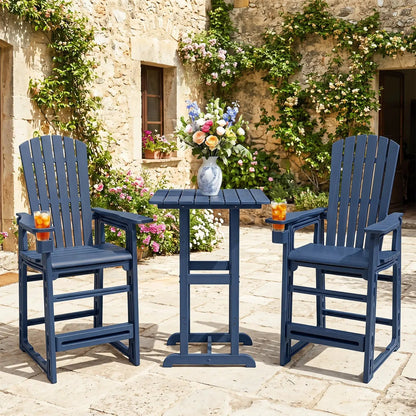 Outdoor Bar Stool 29 Inch Height With Backrest